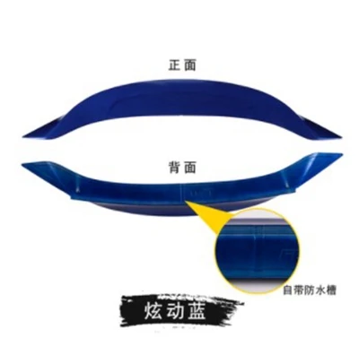 Primer grey unpainted ABS sports Car Rear Trunk Spoiler Wing For HONDA Civic 10, no drilling needed - Цвет: Синий