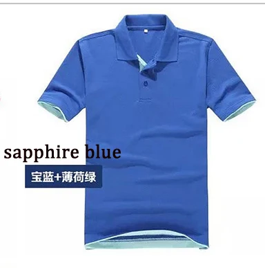 Sapphire Blue Kalebo брендовая одежда для мужчин рубашка поло высокое качество хлопок с лацканами короткий рукав может быть оптом, чтобы принять заказ - Цвет: Sapphire Blue