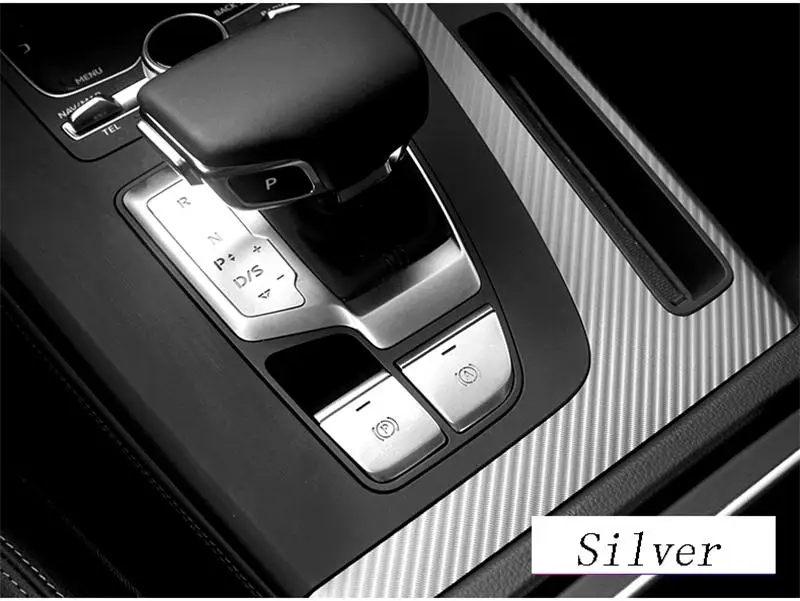 Автомобильный Стайлинг для Audi Q5L переключения передач Панель крышка отделка P электронный ручной тормоз кнопки наклейки Авто интерьерные аксессуары