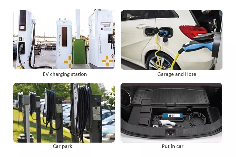 EVSE Тип 2 EV портативное зарядное устройство 16 А Регулируемый IEC 62196 зарядный кабель