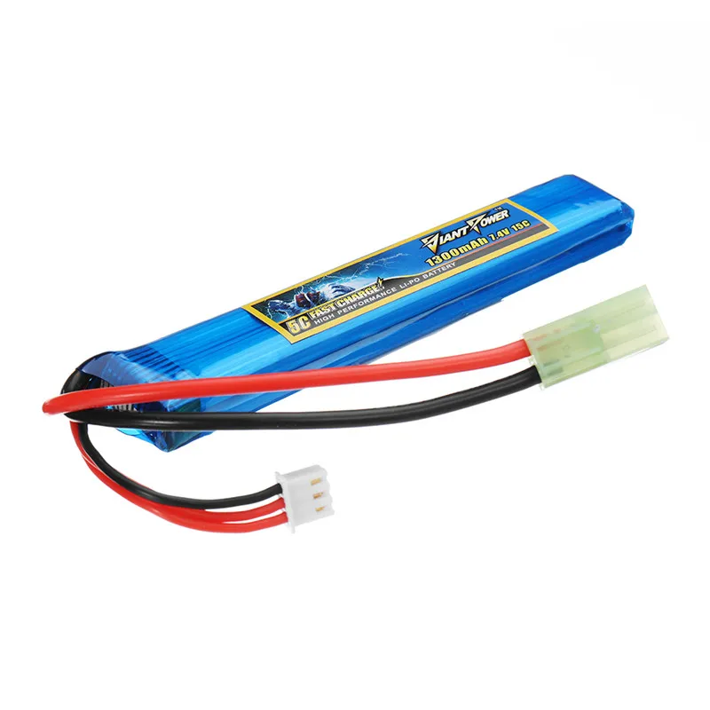 Гигантская мощность 7 4 в 1300 мАч 2S 15C LiPo батарея маленькая Tamiya вилка | Игрушки и