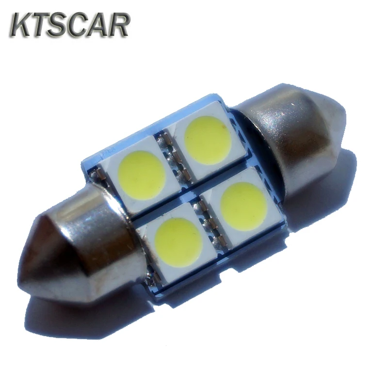 

Автомобильная лампа KTSCAR, 6 шт. Festoon C3W C5W C10W, 36 мм, 31 мм, 4SMD, 4 светодиода, 5050, автомобильная лампа для внутреннего освещения, лампы для чтения белого цвета, 12 В