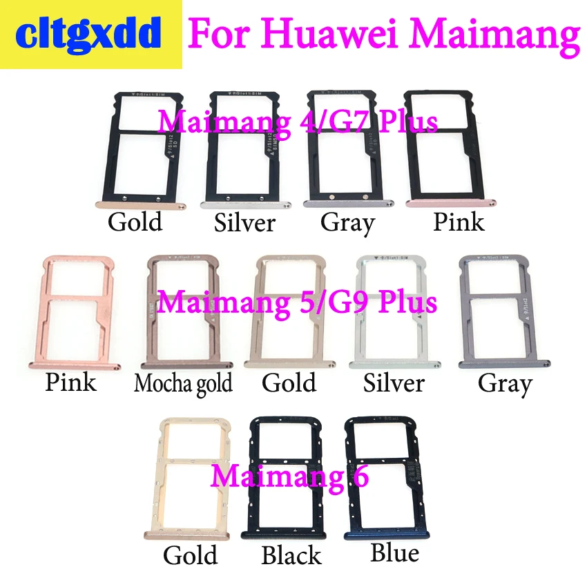 Cltgxdd держатель слота для Micro sim карты с двумя слотами карт запасные части Huawei maimang