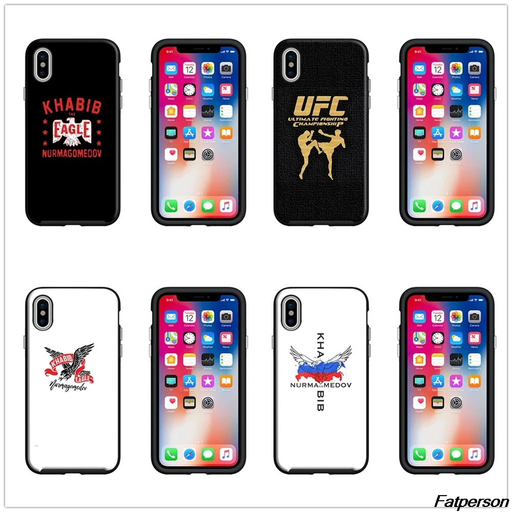 ufc Khabib Nurmagomedov huid For Samsung s9 s8plus Black Soft Silicone Cover Case Peau iPhone 5s 6 7 8plus X Xs Max Xr Coque |