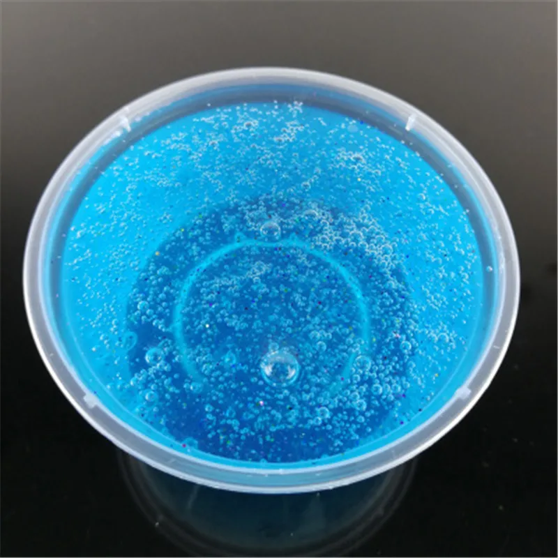 120 мл глина для лепки Fun Fluffy Floam Slime DIY блестящая грязевая шпатлевка Ароматизированная Ванна антистресс Lizun малыш шлам игрушка пластилин - Цвет: Blue