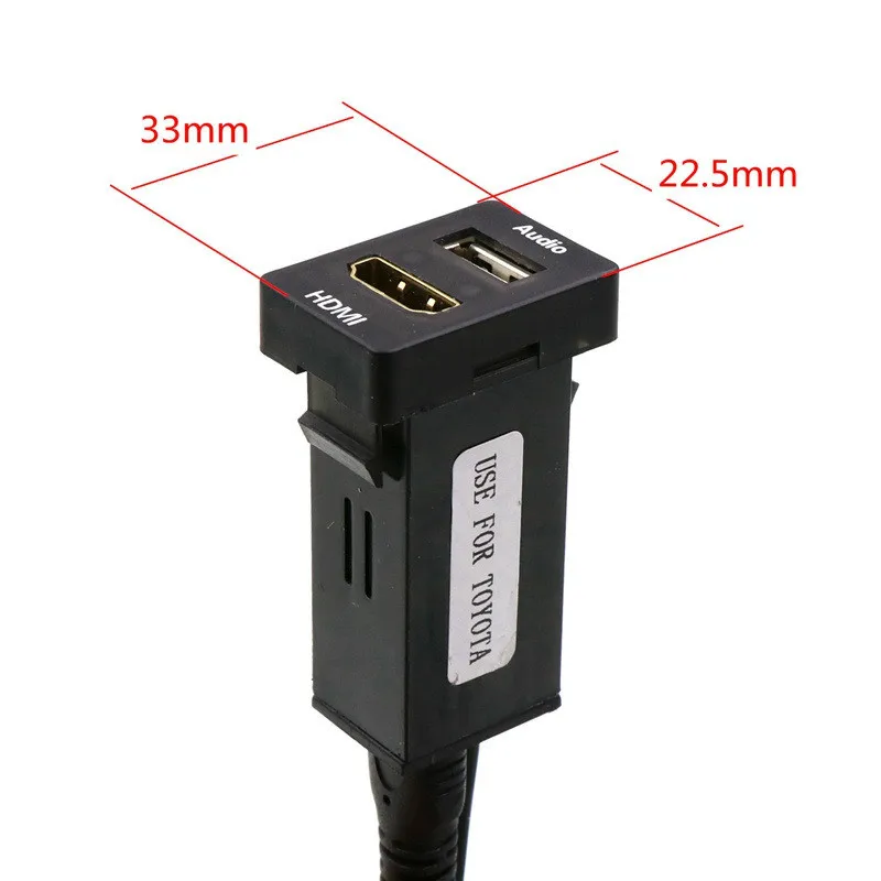 Автомобильное зарядное устройство с USB разъемом и HDMI используемое для TOYOTA Camry Corolla