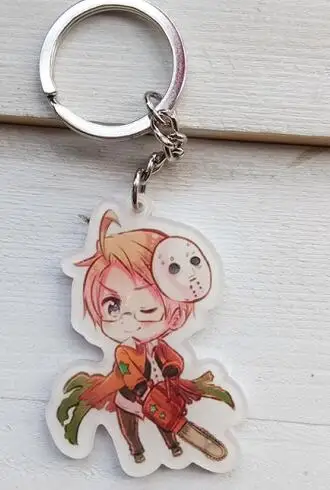 1 1 шт. продвижение аниме оси мощность Hetalia работа Feliciano Vargas Ludwig Honda Jones llavero Portachiavi подарок брелки вентилятор брелки - Цвет: 1
