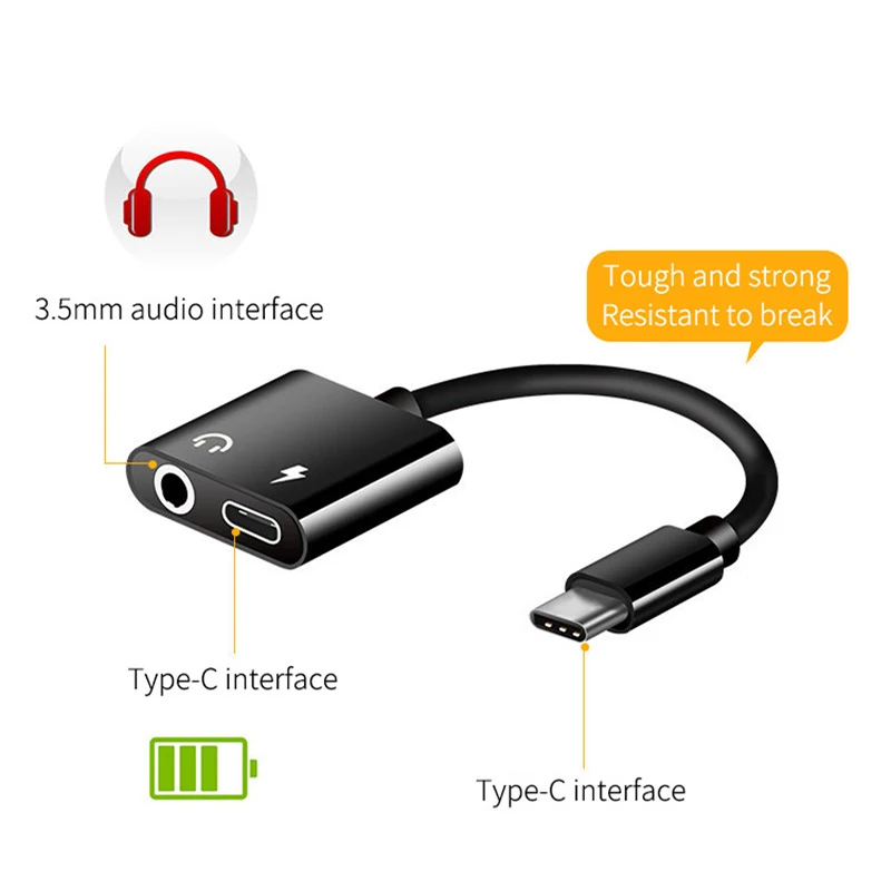 Аудиоадаптер USB Type-C с разъемом 3 5 мм для наушников кабель-преобразователь Samsung S8
