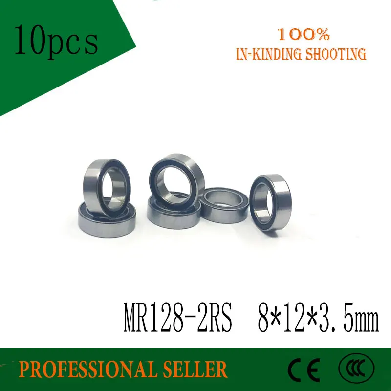 Миниатюрные шарикоподшипники MR128RS L1280 8x12x MR128-2RS мм 10 шт. ABEC-3 3 5 | Строительство и