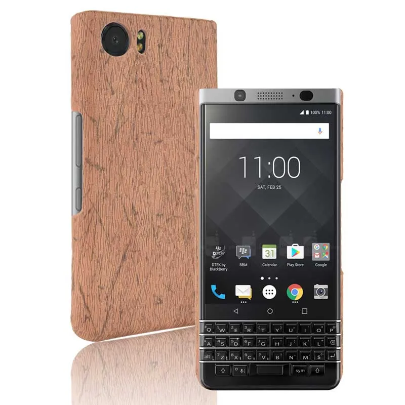 Роскошный чехол для BlackBerry KEYone ключевой древесины Жесткий задней панели телефона