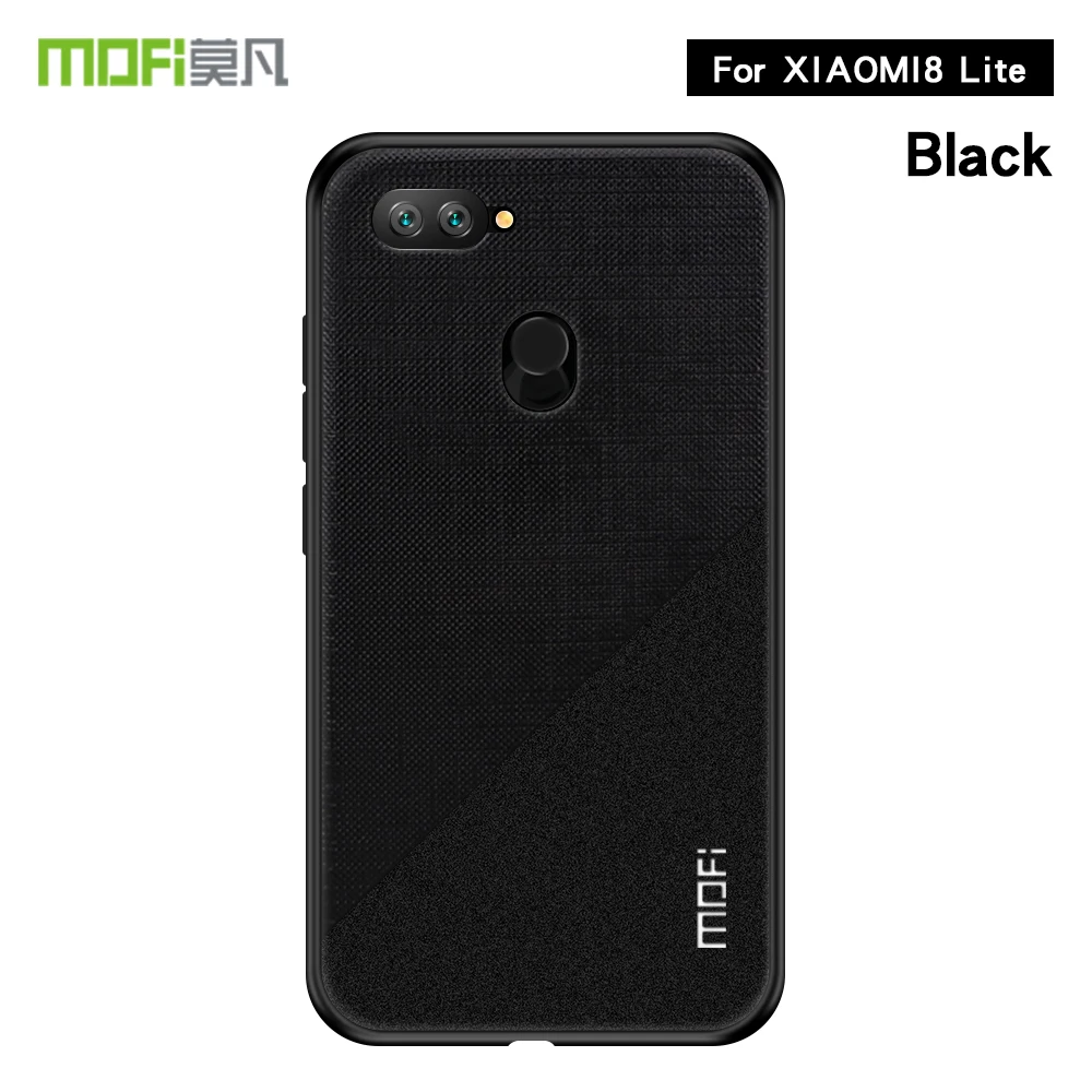 For Xiaomi Mi 8 Lite Case Cover MOFi PC + TPU Cloth Phone Cases Shockproof Back for Mi8 |