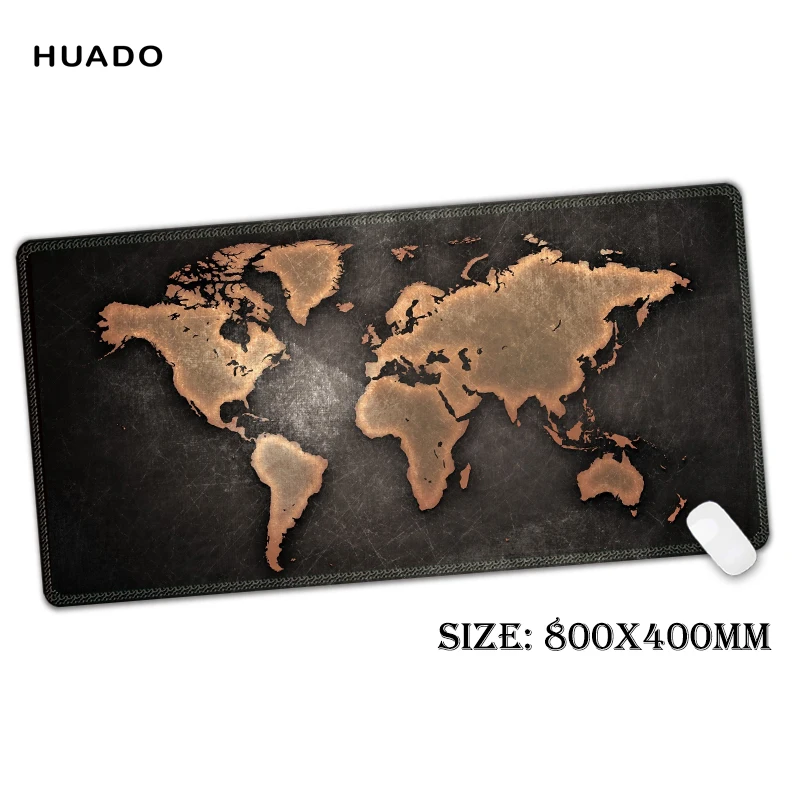 

world map mouse mat gamer 800x400mm Game mouse pad computer mat