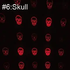 Skull SUNKIA мотоцикл для предотвращения столкновений задний мотоциклетный лазерный задний противотуманный светильник тормозной стояночный фонарь Предупреждение для автомобиля - Цвет: Skull