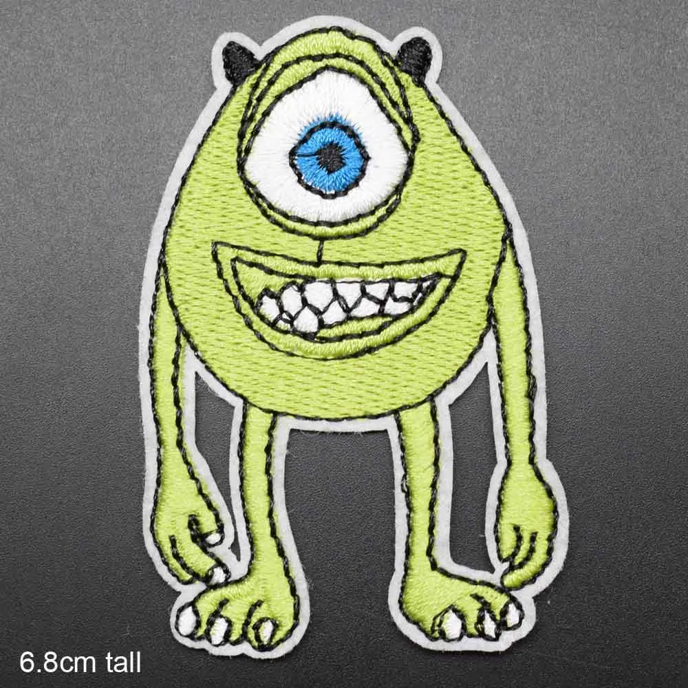 Затуплённый Одежды для девочек и мальчиков с вышивкой в виде милых монстров - Цвет: Затуплённый