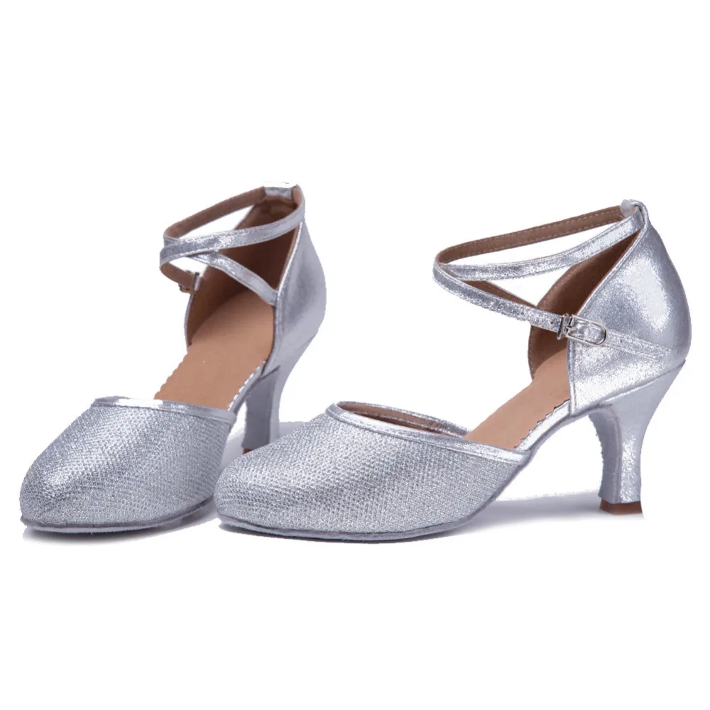 new brand girl's women's modern Ballroom Salsa tango dance shoes 7cm heel free shipping WX