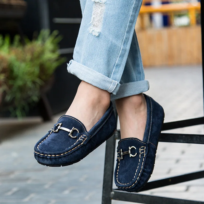 Children Genuine Leather Shoes for Boys Loafers Moccasins Girls Casual Slip-on Flats Autumn Sneakers Soft Bottom(Big/Little Kid) | Детская