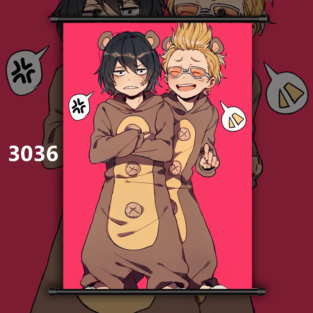 3036 Boku no My Hero Academy ластик голова все могли бы подарить микрофон Аниме Манга настенный плакат прокрутки G - Цвет: 3036