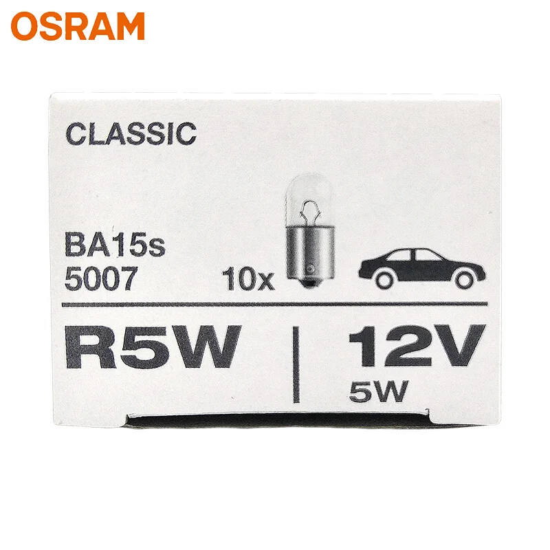 OSRAM R5W 5007 сигнальные лампы стандартный внутренний светильник номерные знаки
