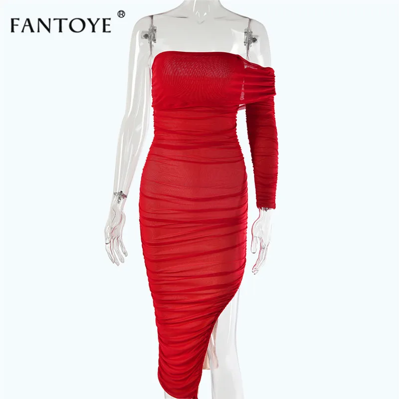 Fantoye, без бретелек, Двухслойное, облегающее платье, женское, сексуальное, на одно плечо, облегающее, Бандажное, длинное платье, вечерние, для клуба, без застежек, Vestidos