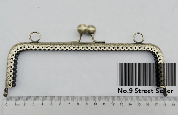 10 шт./лот DIY 18 см квадратный металлический кошелек рамка Ручка для сумки шитье