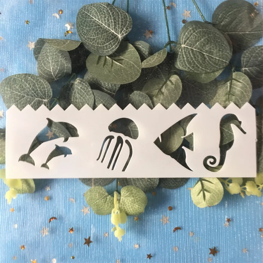 Новый 18x5 см осьминог море животные DIY ремесло трафареты настенная краска