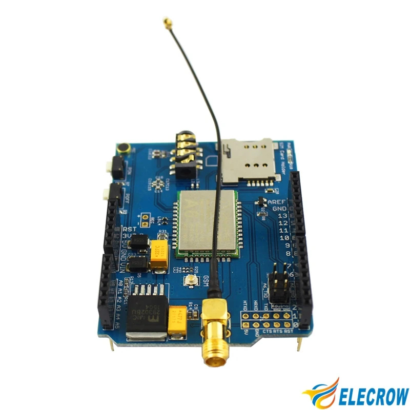 Elecrow A6 GSM GPRS Щит для Arduino модуль эффективного чипа с антенной развитию DIY Телефон