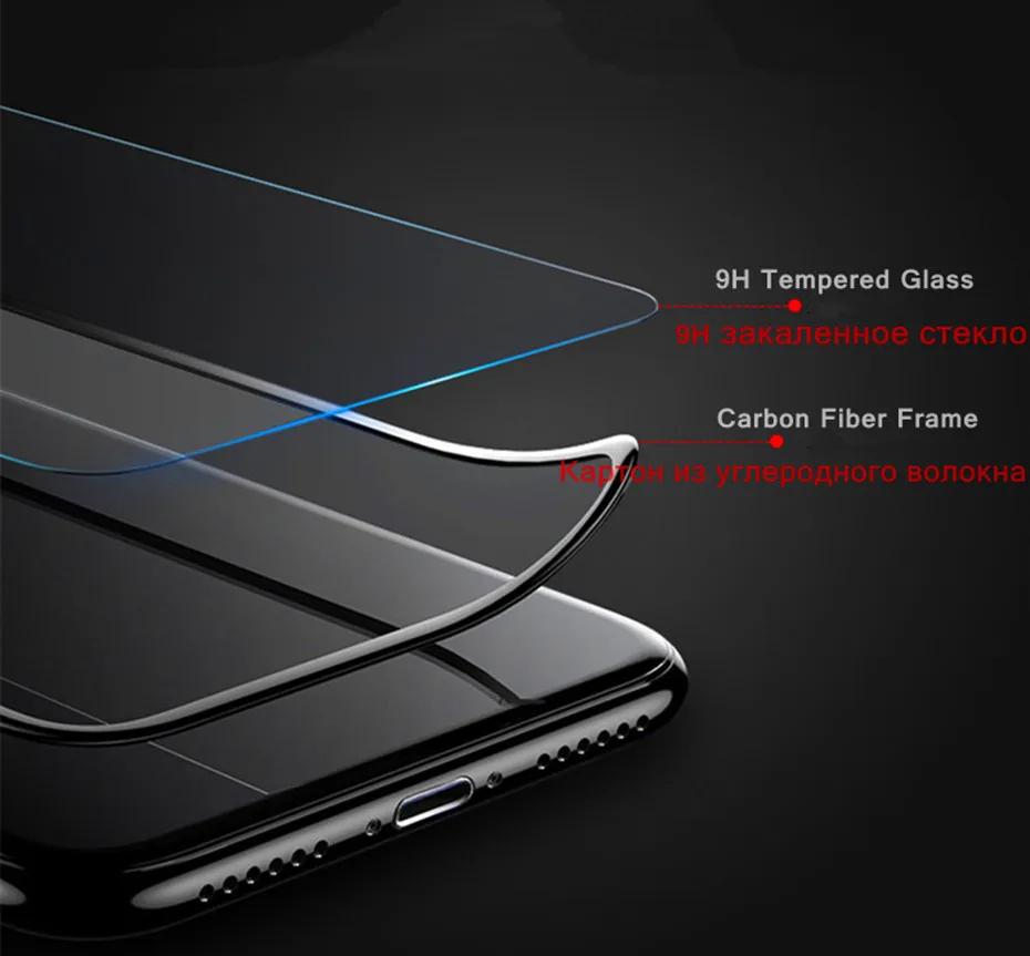 2шт 3D изогнутая Защитная пленка для экрана iphone XS Max X 8 7 6s Мягкий край закаленное