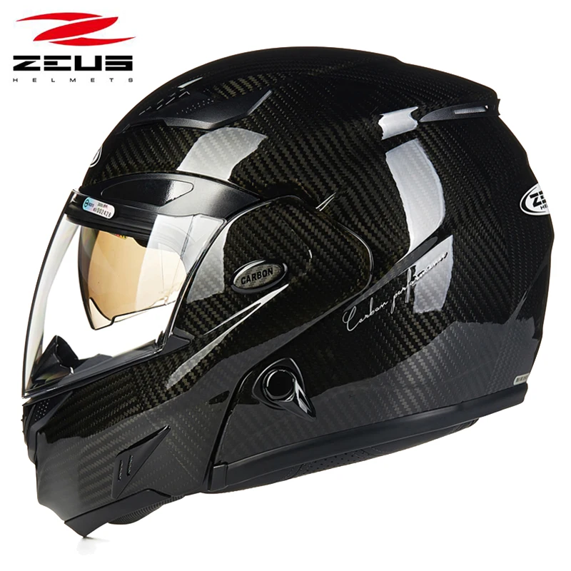 Zeus модульная маска мотоциклетный шлем из углеродного волокна rcycle capacete|Шлемы| |