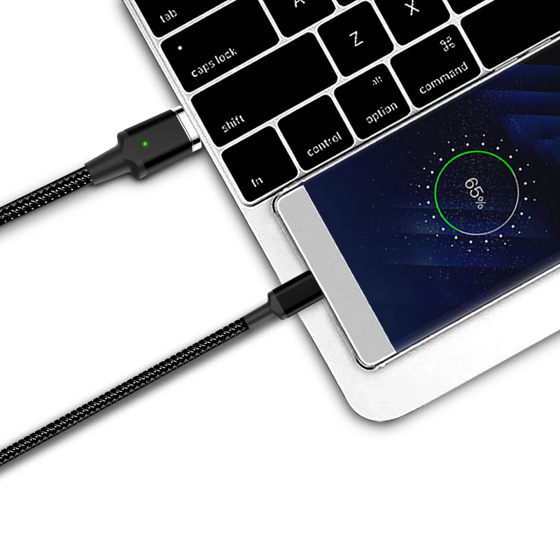 Магнитный PD USB C-TYPE C кабель KRIPT с функцией быстрой зарядки и синхронизации данных 87