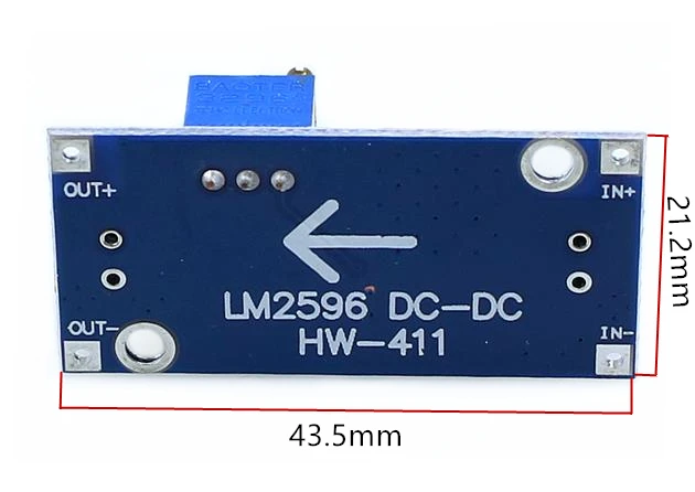 Регулируемый понижающий модуль питания LM2596S 1 шт. регулируемый регулятор