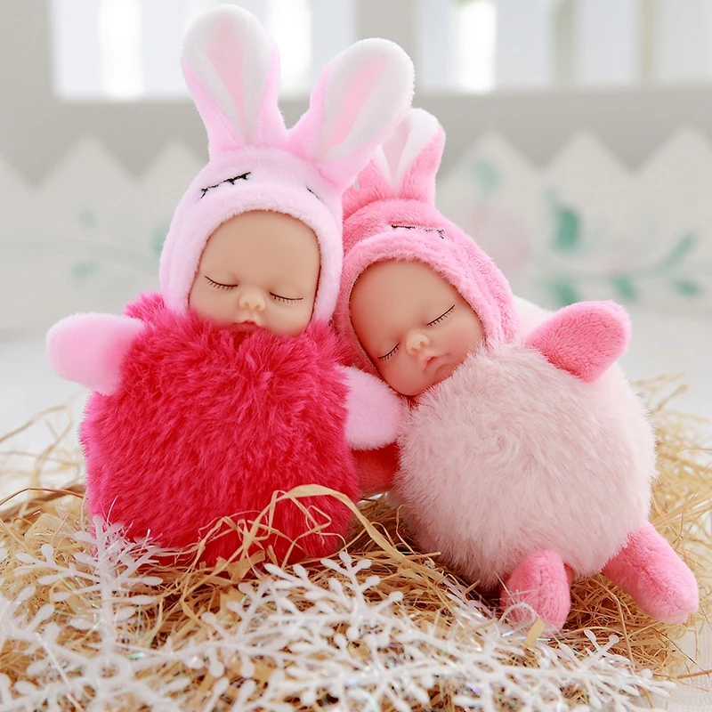 Kawaii моделирование спящего ребенка плюшевые Bjd bebe куклы игрушки подвеска для