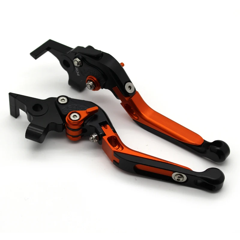 

with logo Motorcycle Frame Ornamental Foldable Brake Handle Extendable Clutch Lever for Ducati ms4/ms4r m900 1000 900ss 1000ss