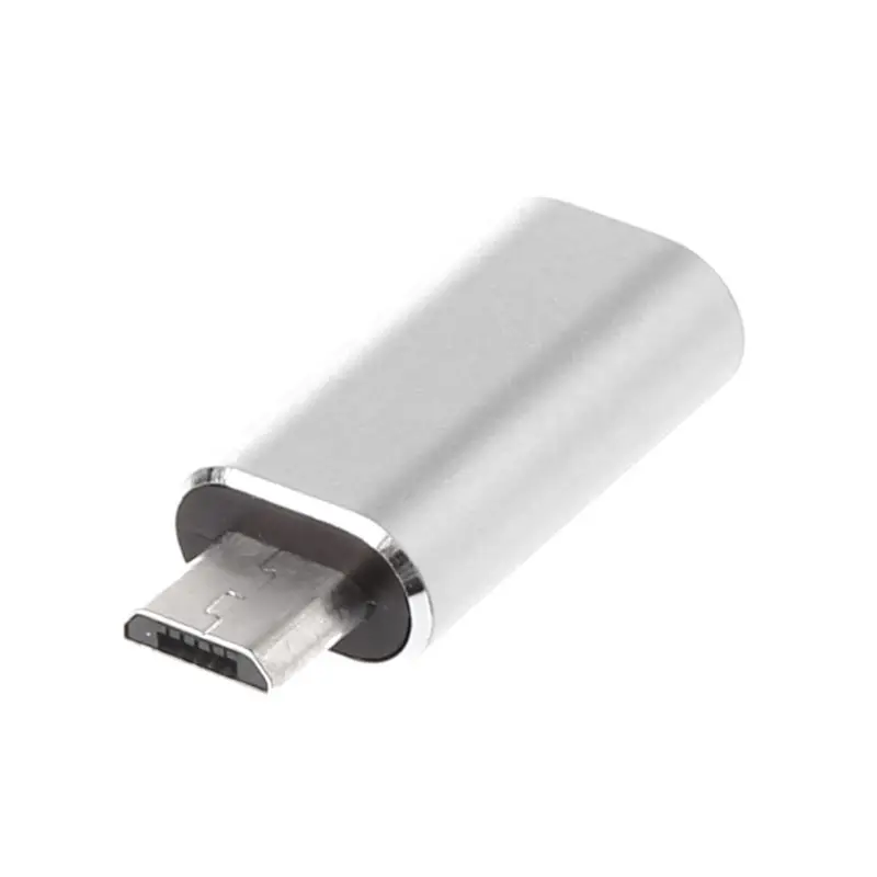 Серебристый 8Pin Lightning Кабель для Micro USB разъем адаптера для samsung Xiaomi huawei Android мобильного телефона планшета ПК - Цвет: Серебристый
