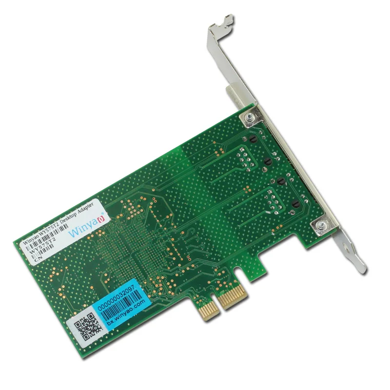 Winyao WY575T2 PCI-e X1 настольный гигабитный Ethernet адаптер с двумя портами сетевая карта
