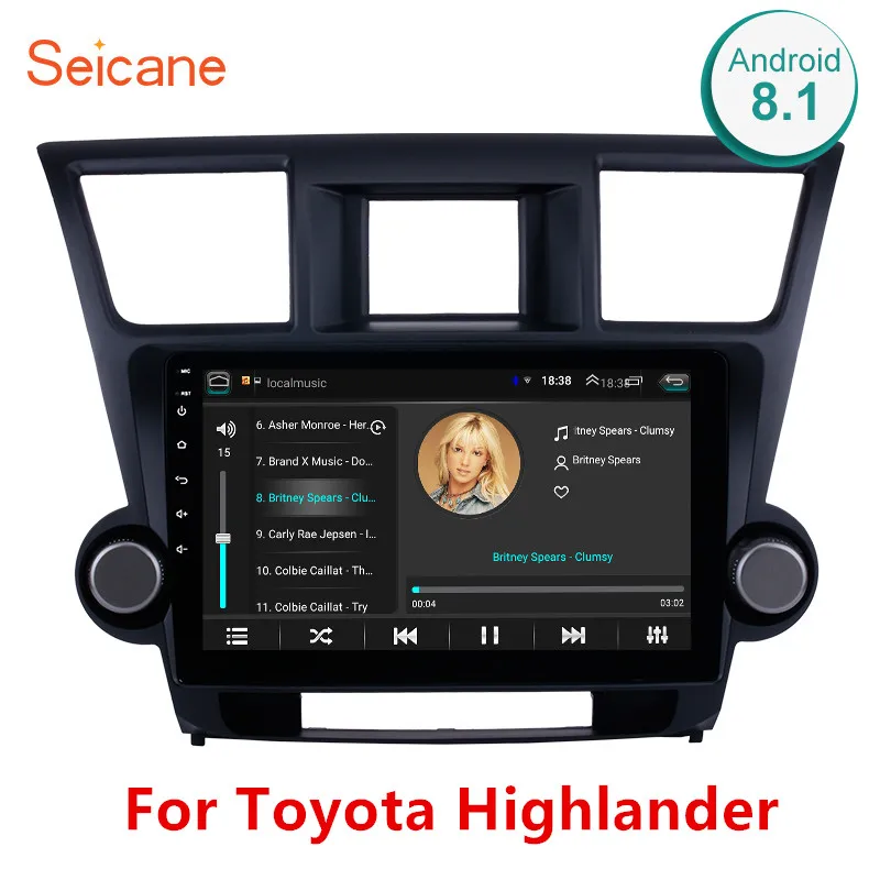 Автомобильный мультимедийный плеер Seicane 2Din 10 1 дюйма Android 9 радио GPS сенсорный