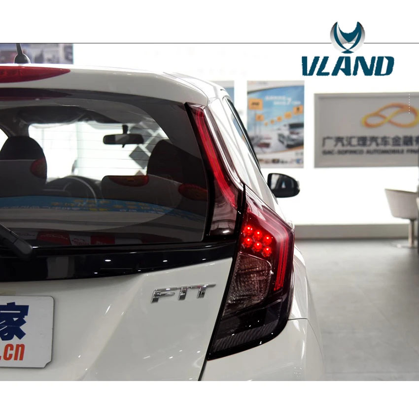 Автомобильный задний фонарь VLAND для Honda FIT 2014 2015 2016 2017 светодиодный Jazz GK5 дизайн RS|led
