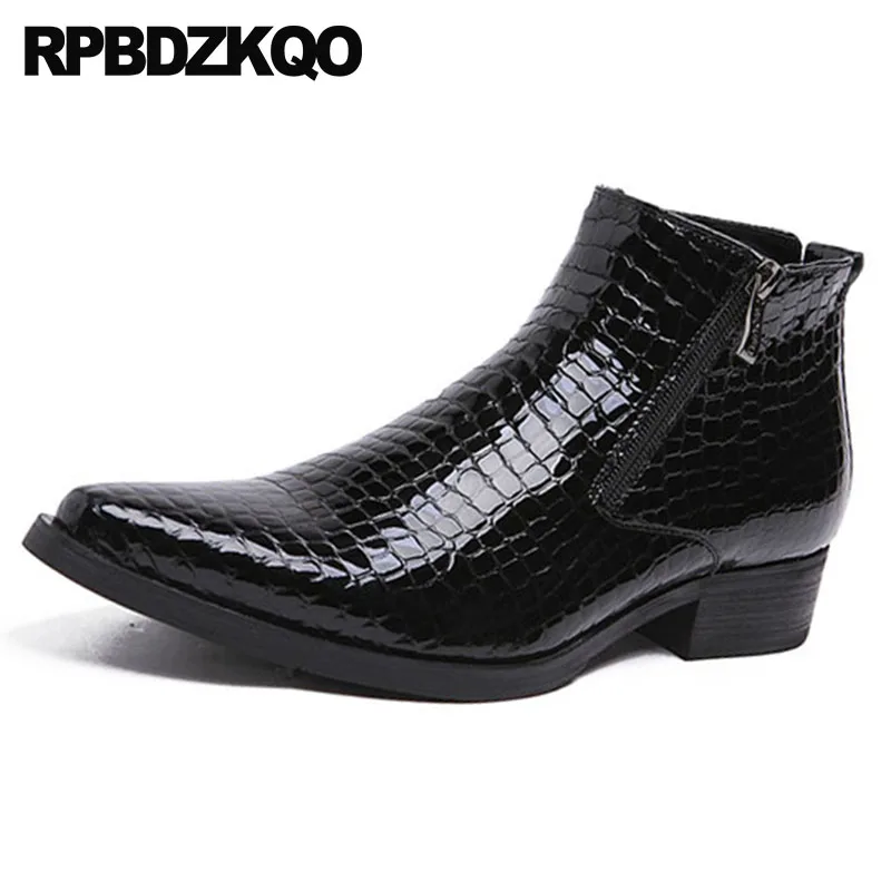 Из натуральной нешлифованной кожи свадебные туфли-лодочки с острым носком на