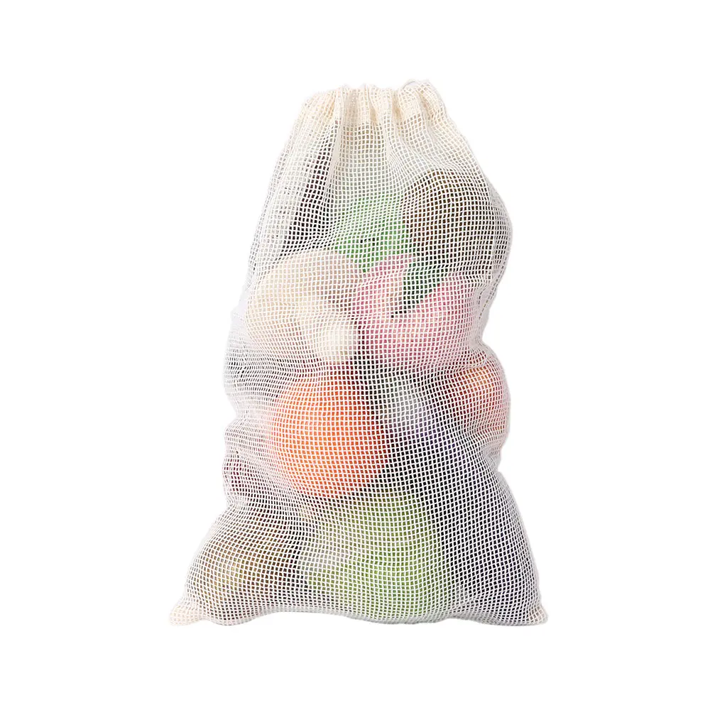 1 шт. многоразовые хлопковые сумки для овощей для дома, кухни, сетчатые сумки для хранения фруктов и овощей с кулиской, можно стирать в стиральной машине