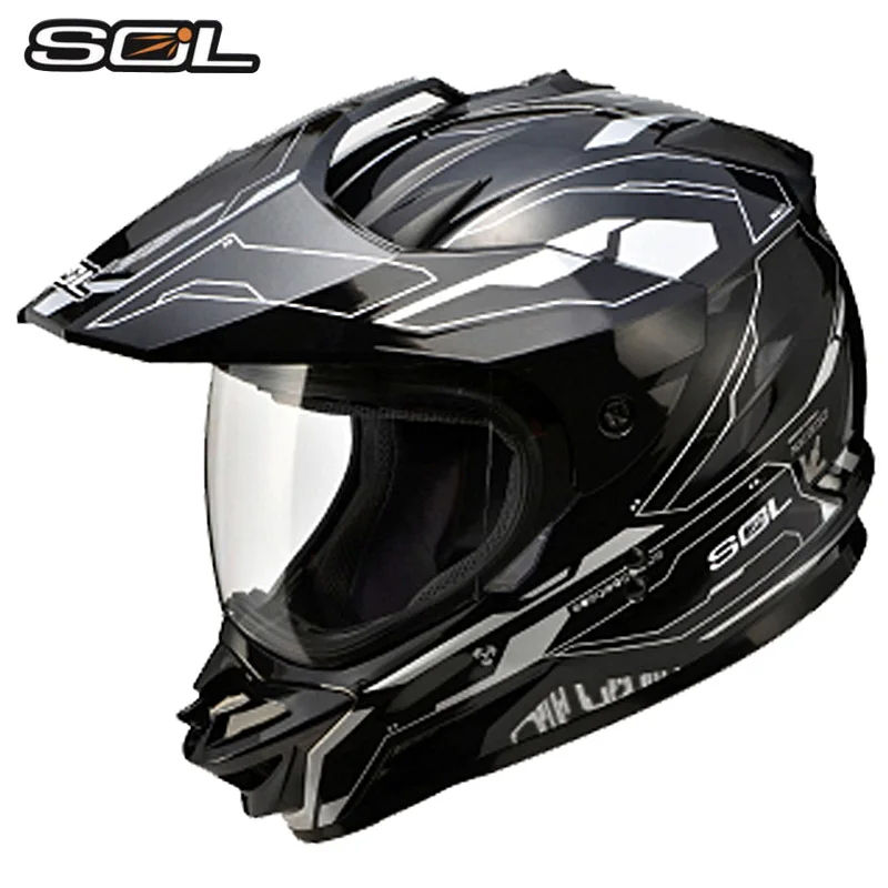 Vcoros бездорожье Moto rcycle шлем для Sol ss-1 скорость крест беговые ATV гонки в горошек