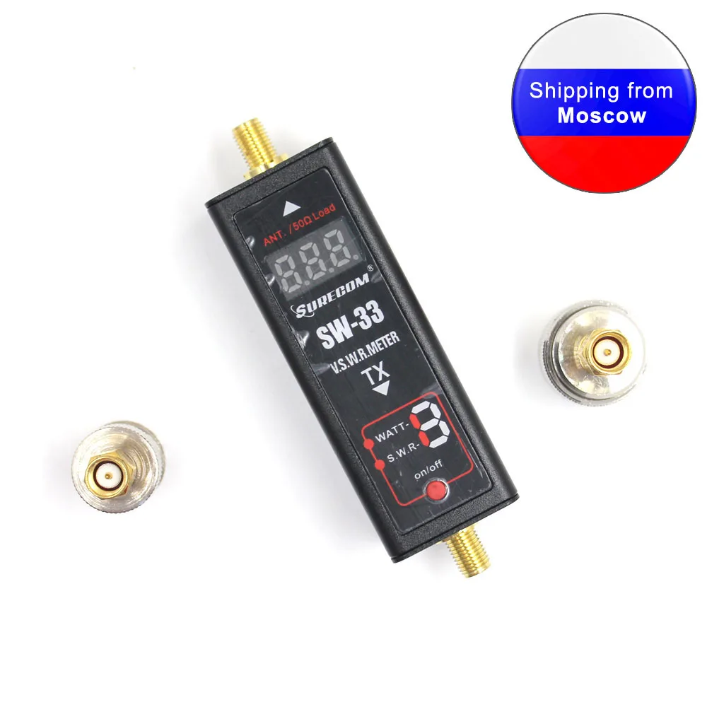 Surecom SW33 мини-измеритель мощности и КСВ VHF/UHF 125-525 МГц портативный тестер для ветчины рации