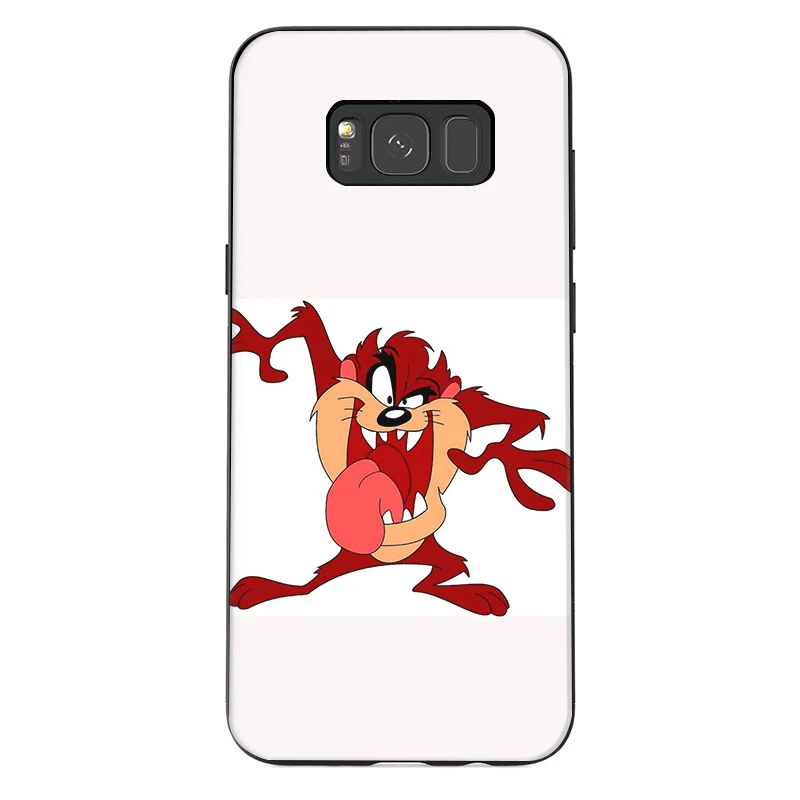Силиконовый ТПУ чехол для телефона Samsung S6 S7 Edge S8 S9 S10 Plus S10E Looney Tunes Tasmanian Shell