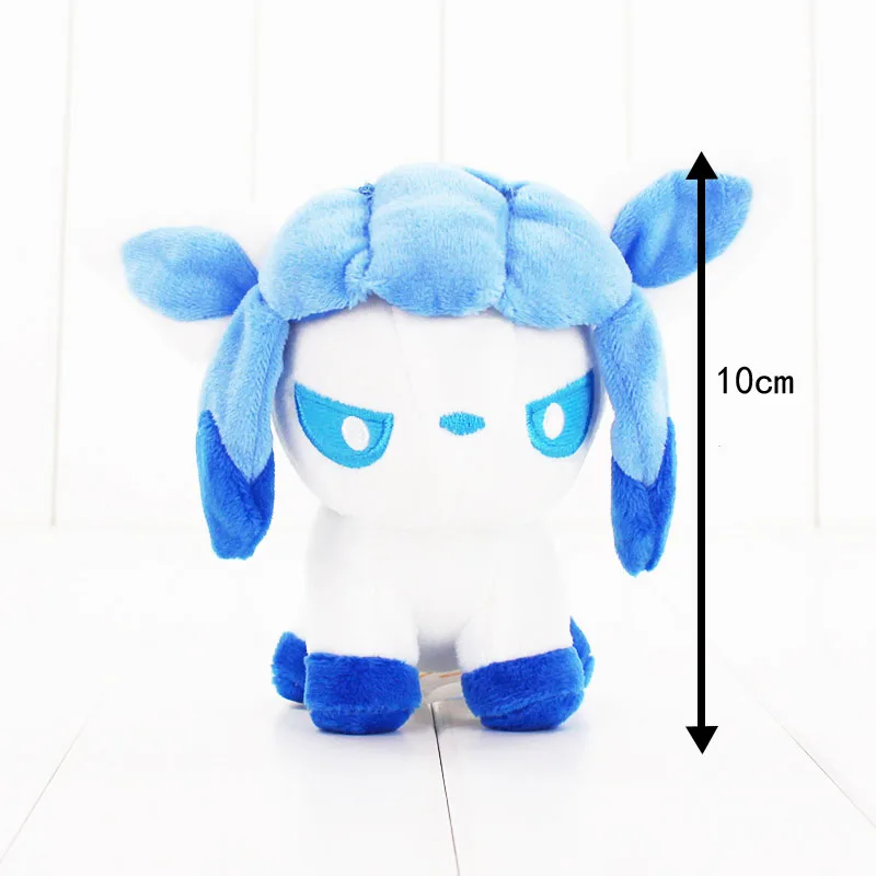 Glaceon 10 см 10 стиль Eevee Mew плюшевые игрушки Q версия Sylveon Umbreon Espeon Jolteon vaporion Flareon Glaceon Leafeon Плюшевые игрушки для детей - Цвет: Glaceon