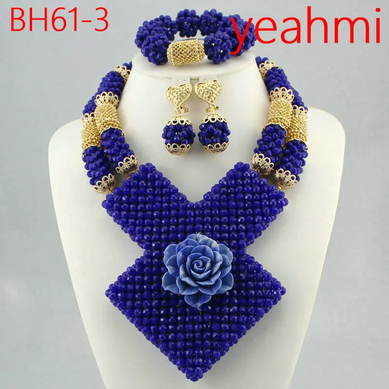 

2019 Big Coral Beads African Jewelry Set Fantastic Wedding Coral Bridal Beads Jewelry Set Women Statement Jewelry Set BH61-2