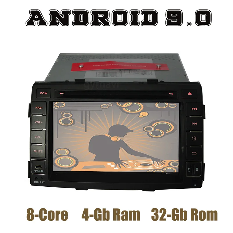 Android 9 0 автомобиля gps мультимедийный dvd плеер для Kia Sorento 2009 2012 с PX5 octa core wifi usb 4 Гб + 32