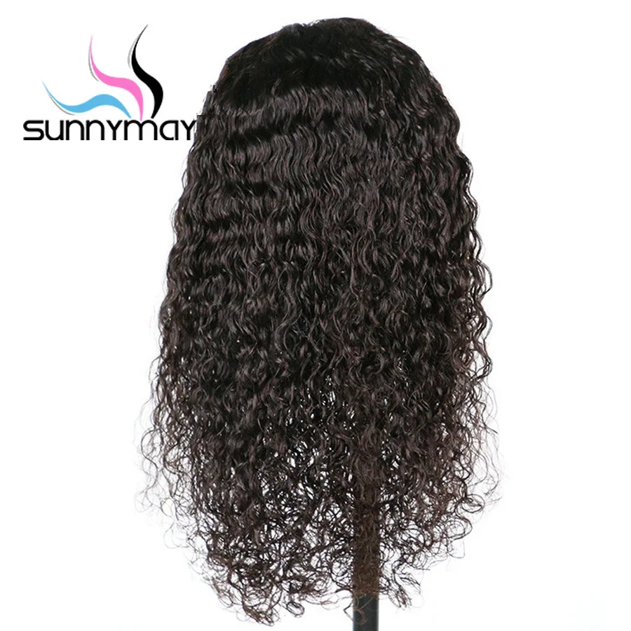 Sunnymay 13x4 180% Синтетические волосы на кружеве парики вьющиеся предварительно