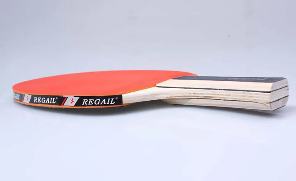 Pair of long Handle table tennis rackets suit for offensive racquet sports pingpong paddles finished carbon with 3 free Balls | Спорт и