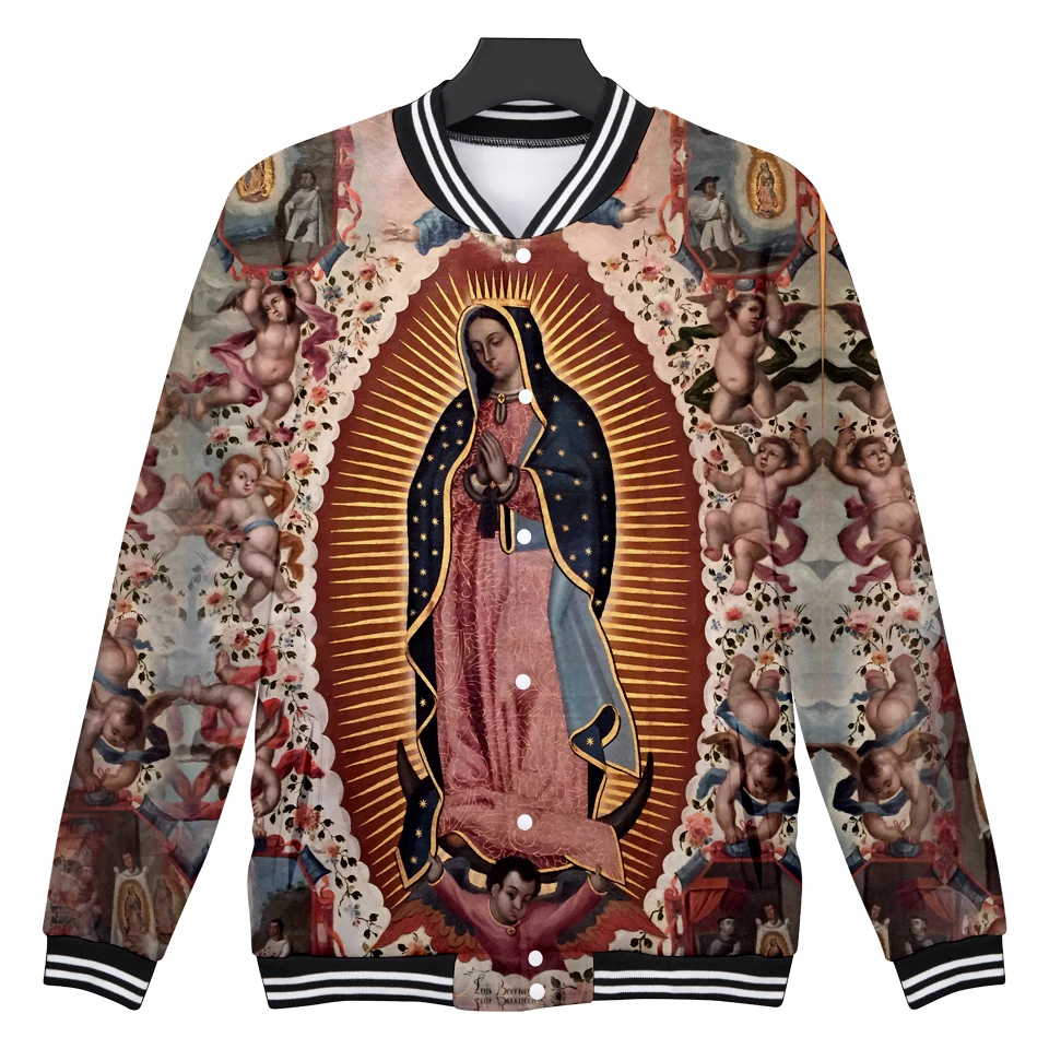 Мужские Бейсбольные куртки Our Lady of Занг 3D женские/мужские Модные осенние в стиле