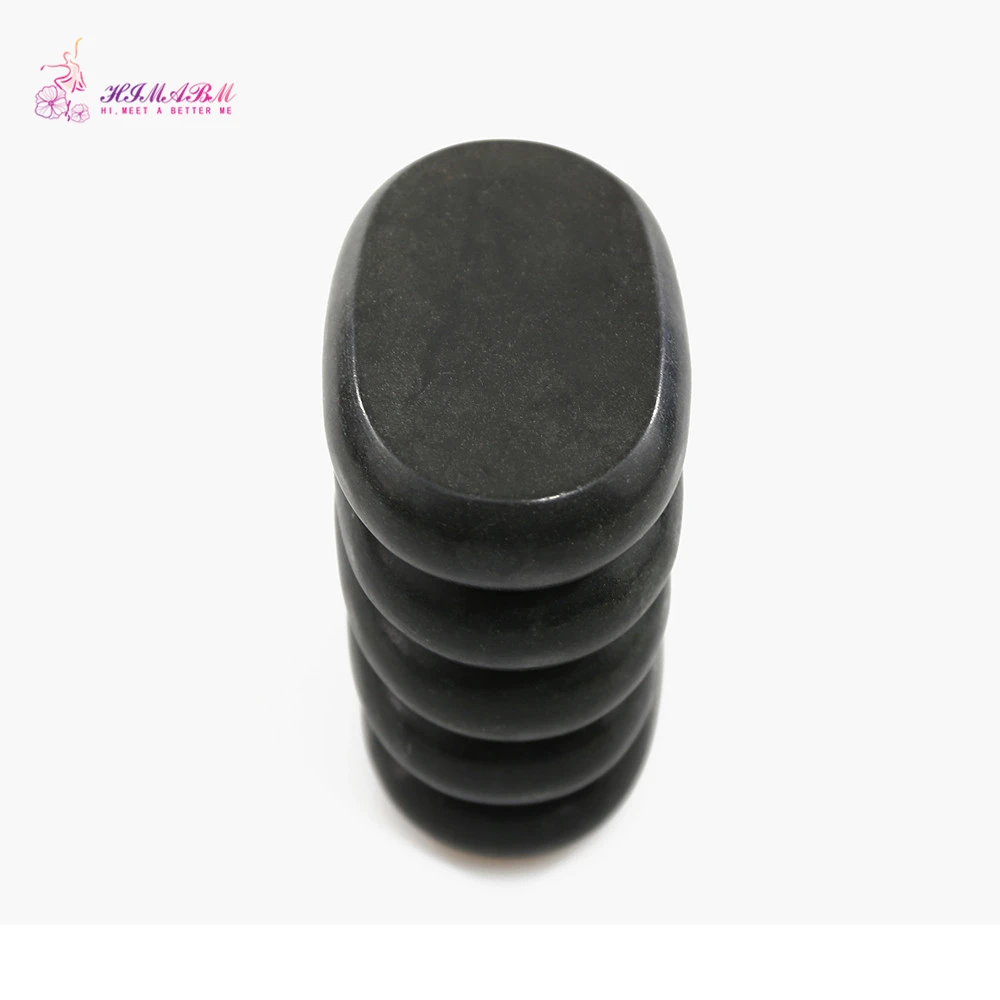 HIMABM 11*7*3 см Natrual Hot Spa большой черный базальтовый камень массаж эфирное масло массаж камень вулканический для Sacrum
