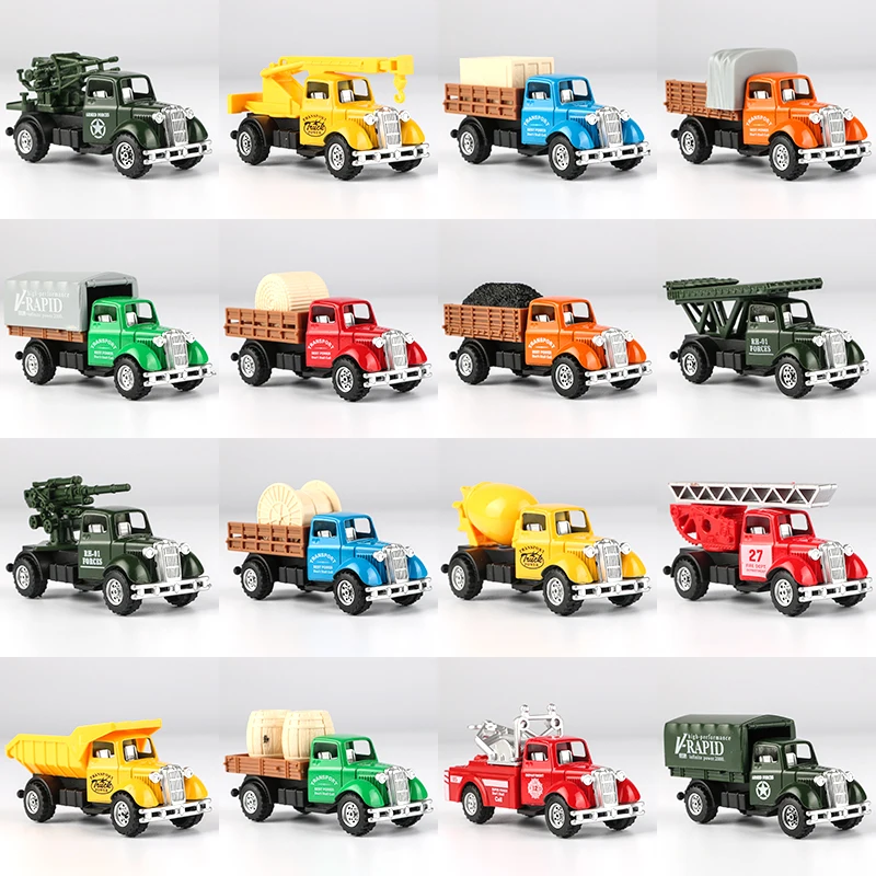 5 шт./лот 90s мини 1: 64 сельскохозяйственный транспорт Грузовик Пикап сплав модель автомобиля Металл литья под давлением для детей игрушки Jsuny игрушечный автомобиль