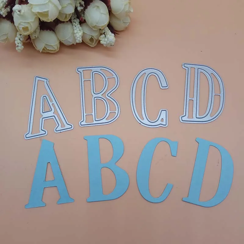 5 см Высота алфавита металлические режущие трафареты для DIY